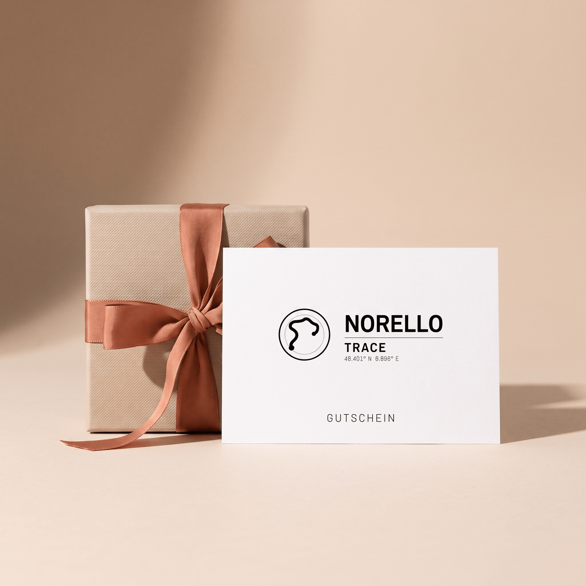 Norello Gutschein — Geschenkbox mit Gutscheinkarte