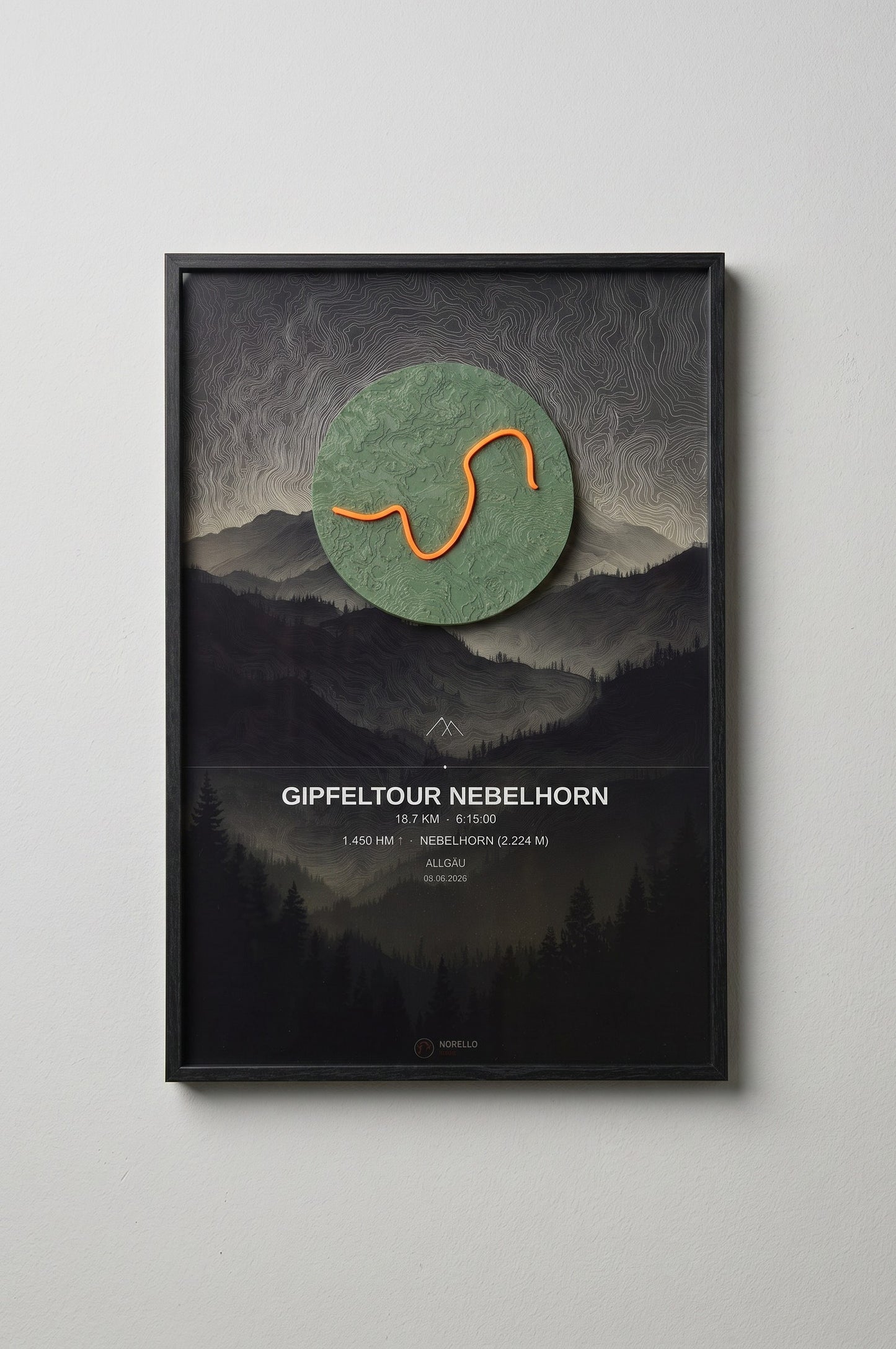 Norello Trace TERRAIN Design — topografisch, erdige Töne, organisch