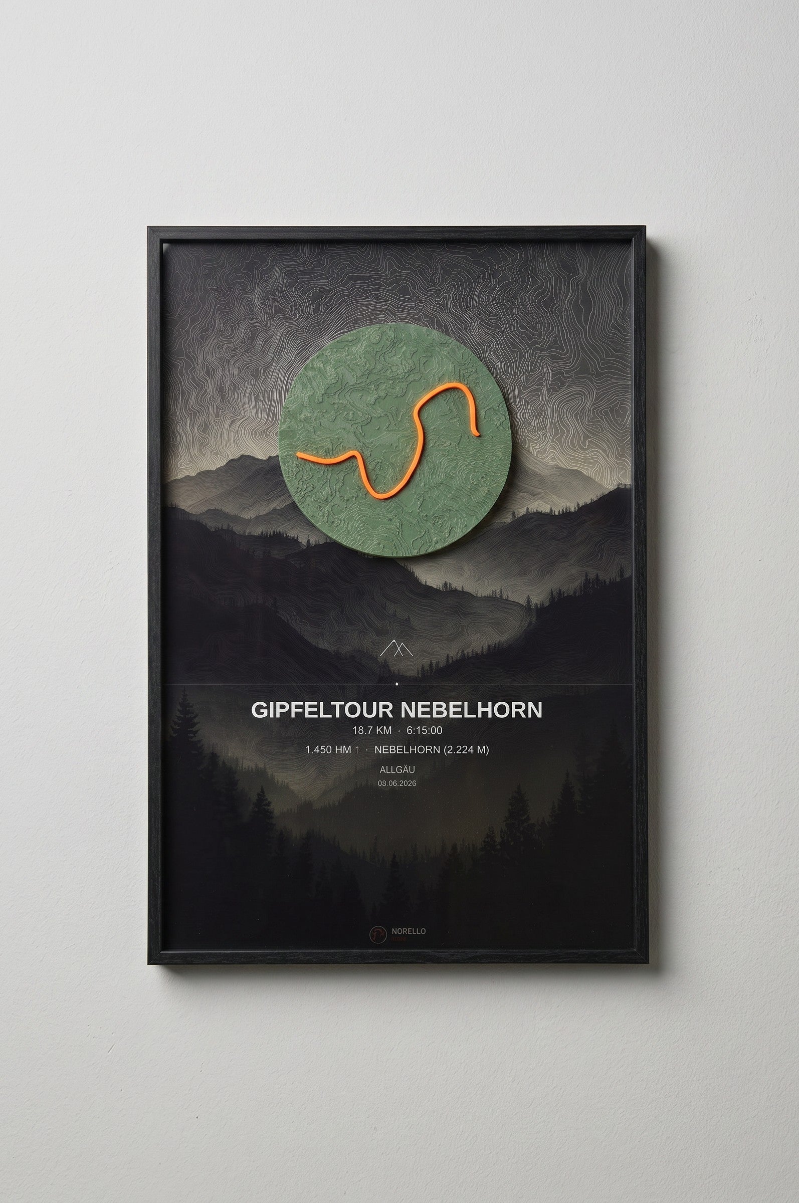 Norello Trace TERRAIN Design — topografisch, erdige Töne, organisch